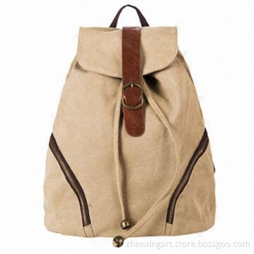 Canvas Backpack, Simple and Elegant, Measures 30 x 36 x 12cm